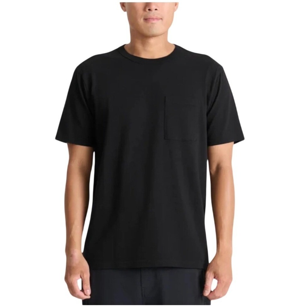 Roark Wellworn Midweight Organic Shirt Black Men's Large NWT Minimalist